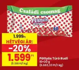 Interspar Pöttys Túró Rudi ajánlat