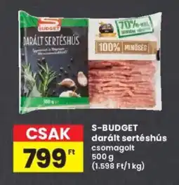 Interspar S-budget darált sertéshús ajánlat