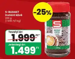 Interspar S budget instant kávé ajánlat