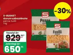 Interspar S-budget durum száraztészta ajánlat