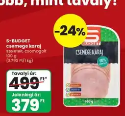 Interspar Budget csemege karaj ajánlat