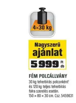 OBI fém polcállvány ajánlat