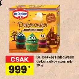 Interspar Dr.Oetker halloween dekorcukor szemek ajánlat