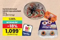 Interspar Sorini krémmel töltött tejcsokoládé ajánlat