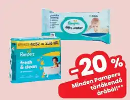 Interspar Pampers törlőkendő ajánlat