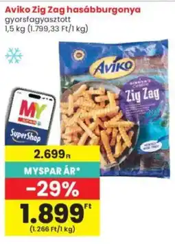 Interspar Aviko zig zag hasábburgonya ajánlat