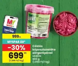 Interspar My super shop céklás káposztasaláta ajánlat