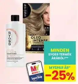 Interspar Syoss intense keratin conditioner ajánlat