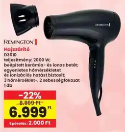 Interspar Remington hajszárító D3010 ajánlat