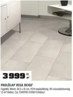 OBI Padlólap vega beige ajánlat