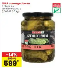 Interspar spar csemegeuborka ajánlat