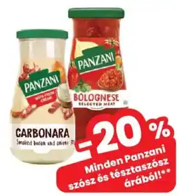 Interspar Panzani szósz és tésztaszósz ajánlat