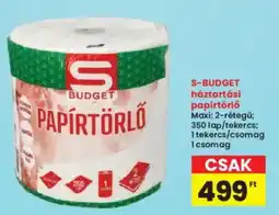 Interspar S budget papírtörlő ajánlat
