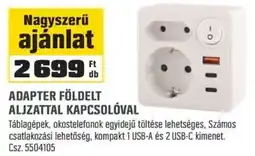 OBI Adapter földelt aljzattal kapcsolóval ajánlat