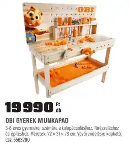 OBI Obi gyerek munkapad ajánlat