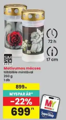 Interspar SimPex basic motívumos mécses ajánlat