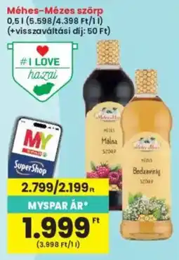 Interspar Méhes szörp ajánlat