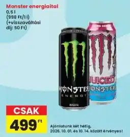 Interspar Monster energiailtal ajánlat
