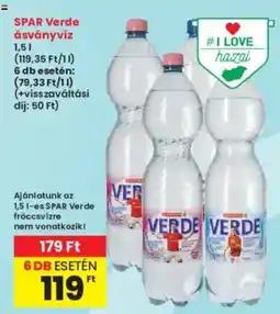 Interspar spar verde ásványvíz ajánlat