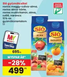 Interspar Sio gyümölcsital ajánlat