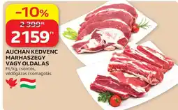Auchan Auchan kedvenc marhaszegy vagy oldalas ajánlat