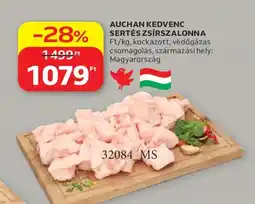 Auchan Auchan kedvenc sertés zsírsalonna ajánlat
