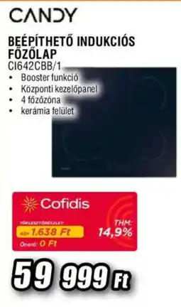 Expert Candy beépíthető indukciós főzőlap ci642cbb/1 ajánlat