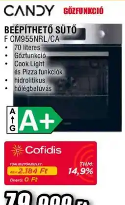 Expert Candy beépíthető sütő ajánlat