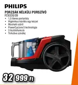 Expert Philips porzsák nélküli porszívó fc9330/09 ajánlat