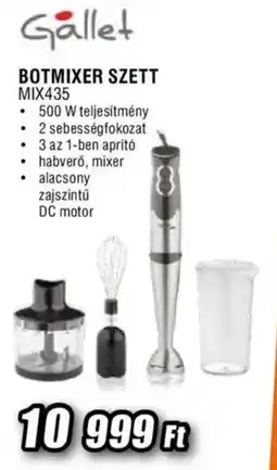Expert Gallet botmixer szett ajánlat