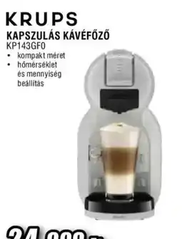 Expert krups kapszulás kávéfőző kp143gf0 ajánlat