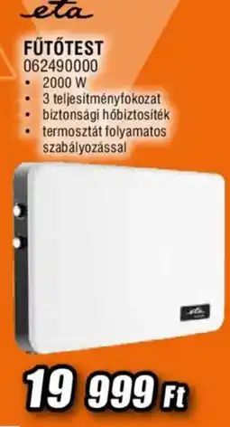 Expert Eta fűtőtest 062490000 ajánlat
