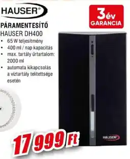 Expert Hauser paramentesítő dh400 ajánlat