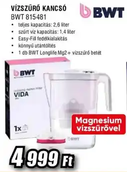 Expert BWT vízszűrő kancsó ajánlat
