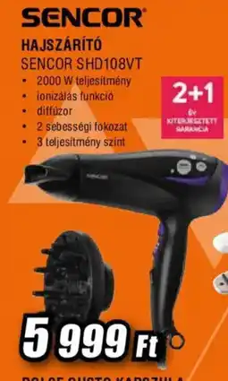 Expert Sencor hajszárító ajánlat