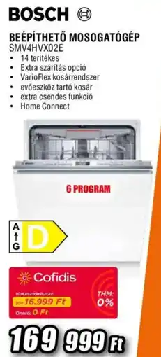 Expert Bosch beépíthető mosogatógép ajánlat