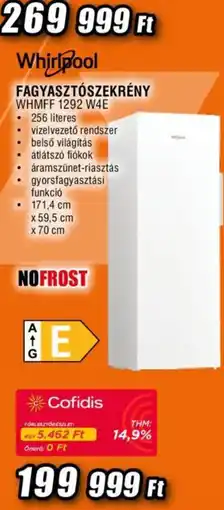 Expert Whirlpool fagyasztószekrény ajánlat