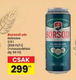 Interspar Borsodi sör ajánlat