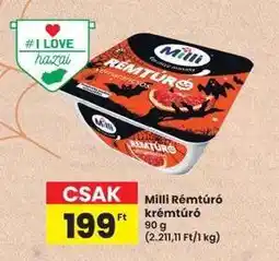 Interspar MILLI﻿﻿ Rémtúró / krémtúró ajánlat