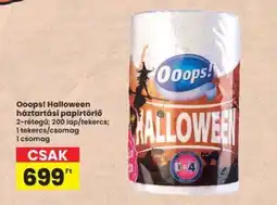 Interspar Ooops! Halloween háztartási papírtörlő ajánlat