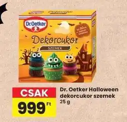 Interspar DR. OETKER HALLOWEEN DEKORCUKOR SZEMEK ajánlat