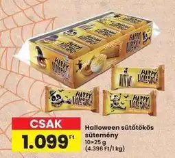 Interspar Halloween sütőtökös sütemény ajánlat