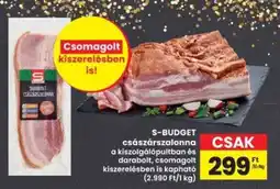 Interspar S-BUDGET császárszalonna ajánlat