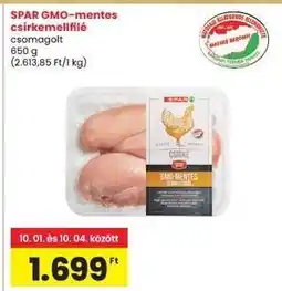 Interspar SPAR GMO-mentes csirkemellfilé ajánlat