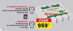 Interspar S-BUDGET teamécses ajánlat