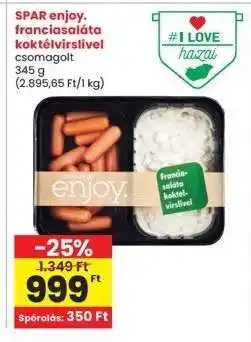 Interspar SPAR enjoy. franciasaláta koktélvirslivel ajánlat