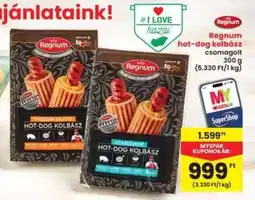 Interspar Regnum hot dog kolbász ajánlat