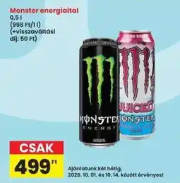 Interspar MONSTER Energiaital ajánlat