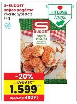 Interspar S-BUDGET sajtos pogácsa ajánlat