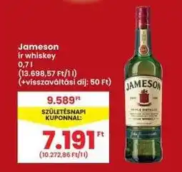 Interspar JAMESON Ír whiskey ajánlat